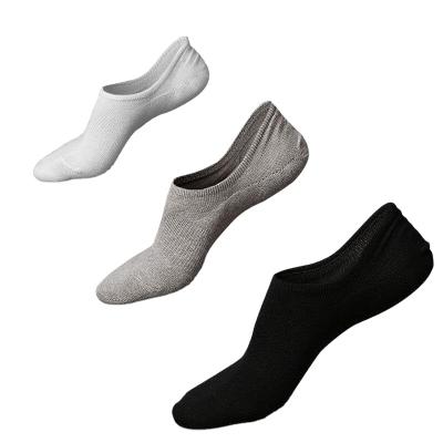 China Dropshipping Antibacterial Factory Wholesale Men's Slippers Mesh Breathable Low Cut Black White Men's Cotton Sock Slippers for sale