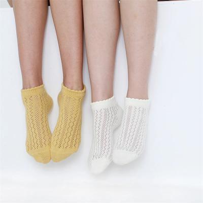 China Anti-Fault Fashion Women Socks Color Mesh Short Socks Girl Cotton Cavity Breathable Women Socks Dropshipping for sale