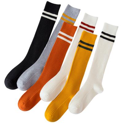 China Hot Selling Anti-Fault Women's Stockings Fashion Cotton Long Autumn Winter Knee High Socks Long Casual Stocking Sock Dropshipping for sale