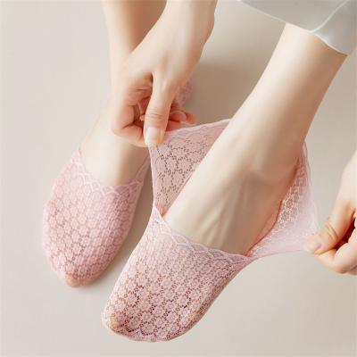 China Warm Anti-Gap Women Socks Fashion Breathable No Gap Show Mesh Socks 2022 Summer Women Solid Color Invisible Slippers Sock Dropshipping for sale