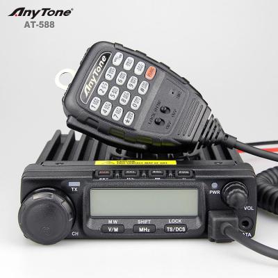 China CTCSS DCS Anytone AT-588 VHF Mobile Radio Transceiver With High Power 35W 66-88Mhz Two Way Radio For Car for sale