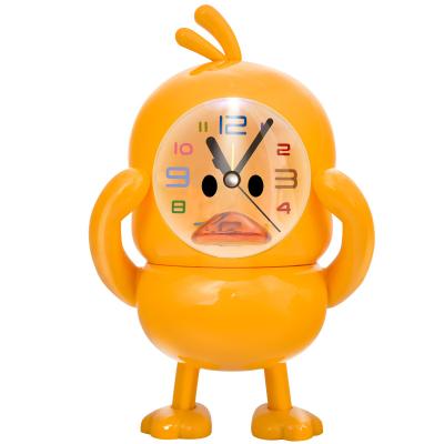 China Factory wholesale alarm clock money saving jar alarm clock night light duckling voice time mute children's alarm clock student calendars for sale