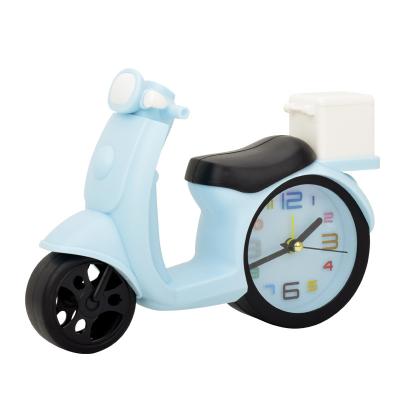 China Factory wholesale calendars student alarm clock children's bedside alarm clock motorcycle cartoon clock student gift small for sale