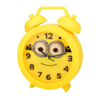 China Factory Wholesale Yellow Calendars Student Alarm Clock Children's Small Alarm Clock Cartoon Clock Student Gift for sale