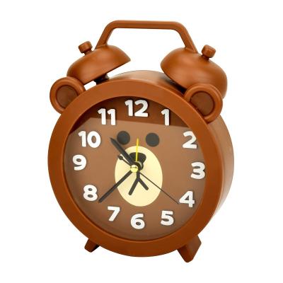 China Factory wholesale student gift clock cartoon bear alarm clock children's bedside alarm clock student calendars small for sale