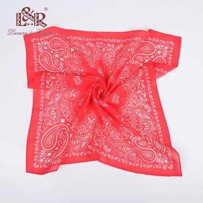 China Cotton In Stock Cheap Wholesale Multi Colors Headwear Scarf Paisley 100% Cotton Printed Bandana for sale