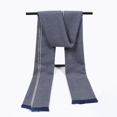 China 2022 New Fashion Design Autumn Winter Neck Scarf Imitation Acrylic Luxury Man Cashmere Solid Scarf for sale