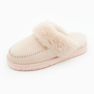 China Cushioning Warmlab lite weight fur slippers warm Velcro clog slippers for women for sale