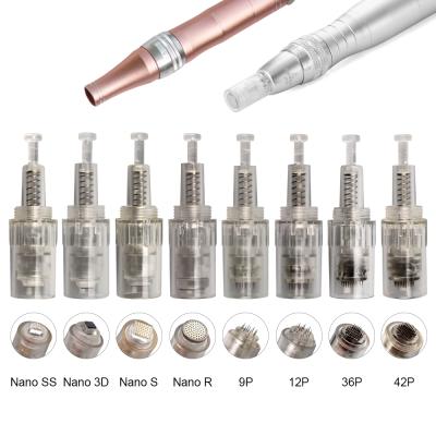 China Anti-blister cartridges derma pen needle microneedling needle cartridge for sale