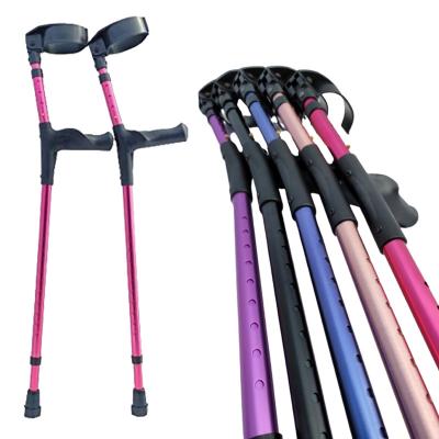 China Aluminum Factory Custom Colored Arm Supports Medical Full Cuff Child Adult Forearm Crutches for sale