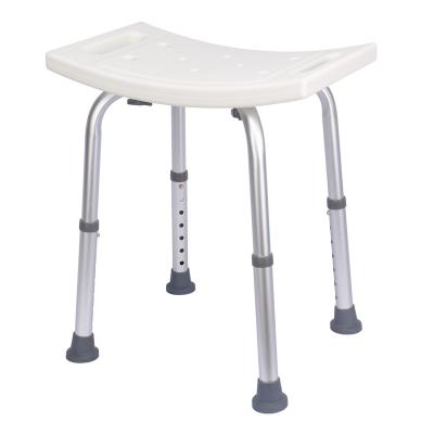 China 7 Tier Adjustable Legs Safety Bathroom Aluminum Stool Shower Chair Bath Chairs For Adults for sale