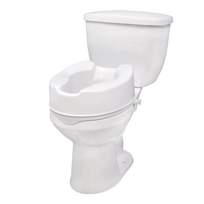 China White 6 Inch Standard Medical Toilet Seat Raised Toilet Seat With Lock 41*19.5*37cm (0.03CBM) for sale