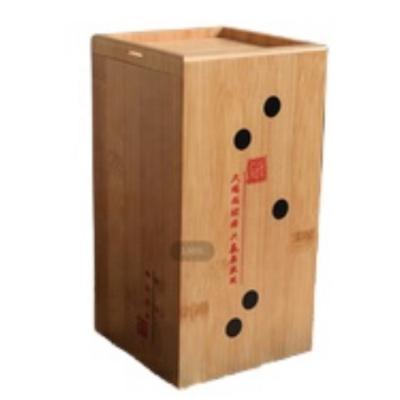 China Handmade Wine Boxes Packing 1 Bottle Wooden Wine Glass Box Custom Wine Box for sale