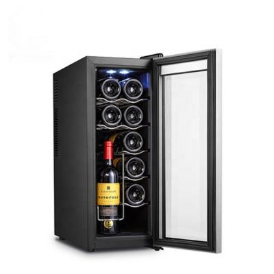 China Mini Wine Fridge 35L Wine Bottle Electronic Mini Wine Cooler Cabinet Wine Cooler for sale