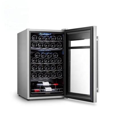 China 33 Cooler Custom Wine Bottles Humidity Control Wine Cooler Glass Wine Cooler for sale