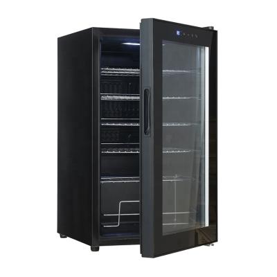 China Digital Wine Fridge 70L Wine Cooler 24 Bottles Wine Fridge Compressor Wine Fridge for sale