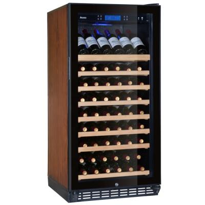 China Hotel New Wooden 75 Bottle Shelf Wine Cooler Wine Cooler Refrigerator for sale