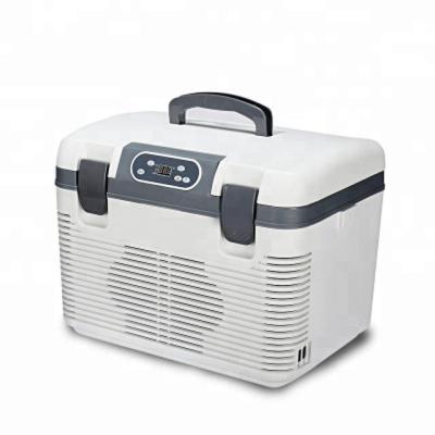 China 12v 24/latest Portable Plastic Freezer Cooler Box With Wheel 18L Mini Portable Car Fridge With AC Adapter For Motorhome Fridge Freezer Used Mini Fridge for sale