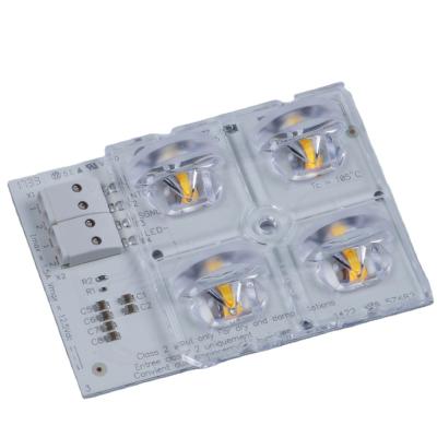 China AlGaInP 2X2 SMD3535 Led PCB Board High Power SMD Led Street Light Modules With 50x50mm 2x2 Lens for sale