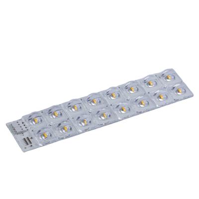 China AlGaInP LED Panel 2x8 LED Chip SMD5050/3535 With 50x50mm 2x2 Rows Lens for sale