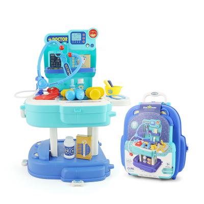 China Pretend Play Doctor Toys USA Warehouse Kidewan Spielzeug Doctor Toys Set For Doctor Kit Role Play Backpack Educational Kids for sale