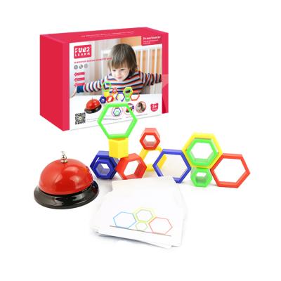 China Playing Dropshipping 3D Teaching Recover Geometry Space Game Brain Puzzle Blocks Push Back Educational Montessori Toys Board Game For Kids for sale