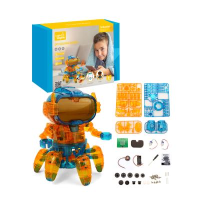 China Bluetooth Version Kidewan DIY App Control Science Rod Educational Toys Coding Robot Programmable Smart Remote Control Robot For Boys for sale