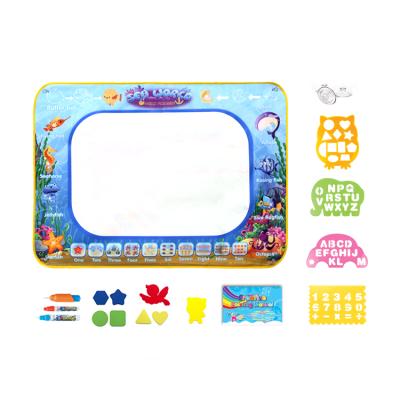 China Diy Painting Free Shipping Magic Game Mat For Children Kids Educational Toys Water Doodle Mat Sea Animals Drawing Mat USA Kidewan for sale