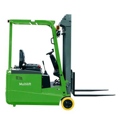 China Hotels electric mini 3 wheels electric forklifts with loading capacity 1000-1500kg with lift height 4500mm for sale