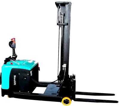 China Hotels Factory Mini Outlet Electric Reach Stacker with High Performance 1500-2000kg Loading Capacity for Handling Pallet for sale