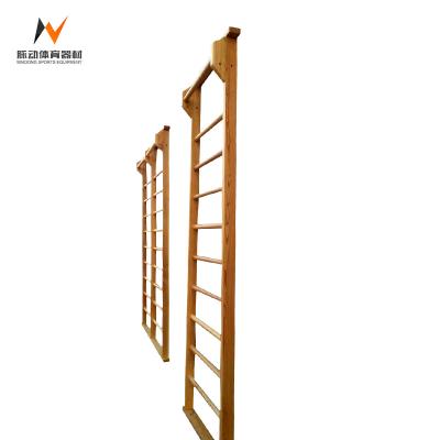 China High Quality Durable Sturdy Home Gym Wall Exercise Stair Stepper 9 Gym Building Indoor Wood Ladder for sale