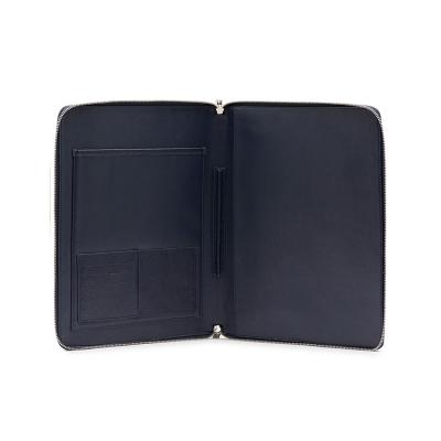 China Custom Leather Folders A4 Leather Folder Pouch With Logo for sale