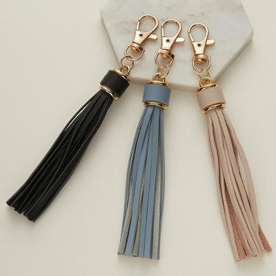 China Luxury Leather Tassel Key Chain For Jewelry High Quality Tassel For Bags for sale