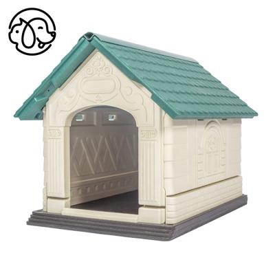 China Pet Kennel Shelter Breathable Waterproof Foldable Outdoor Plastic Ventilated Kennel for sale