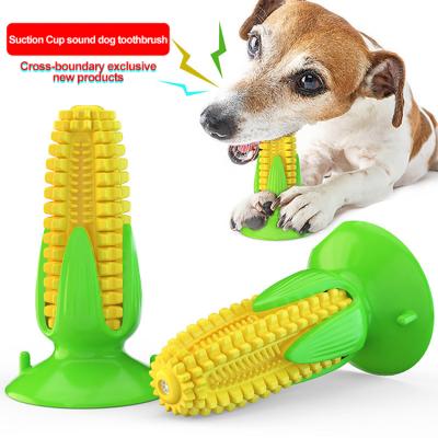 China 2020 Viable Corn Squeaker Stick Dog Chew Toy Toothbrush for sale