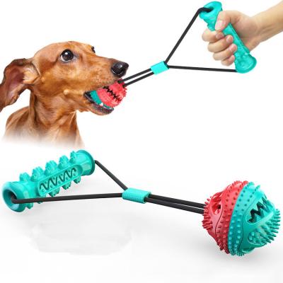 China Viable Hot Sales Wholesaler Toy Suction Cup Chew Rope Dog Toys Balls for sale