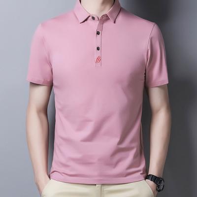 China Anti-pilling Promotional Men Custom Embroidered Logo 100% Cotton T-shirt Summer Polo T-Shirt for sale