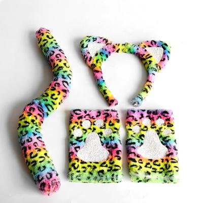 China 2021 Halloween Leopard Children's Lovely Animal Colorful Cosplay Set Costume Set Cosplay Wholesale Cartoon for sale