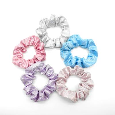 China Beautiful Hot Selling Colorful Women Girls Hair Ties Glitter Hair Scrunchies Sets For Female Hair Accessories for sale