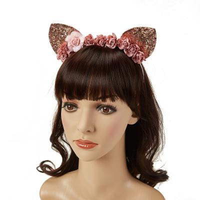 China New Style Cat Ears Hair Band Soft Kitty Hair Band Designer Good Quality Headbands for sale