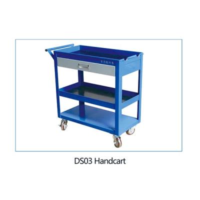 China Industrial Pneumatic Trolley Steel Steel Platform Folding Storage Wheel Mobile Vehicle for sale