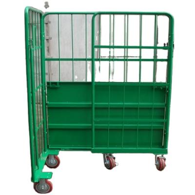 China Portable Heavy Duty Galvanized Retractable Collapsible Stacking Stacking Post Pallet Racks Metal Storage Rack for sale