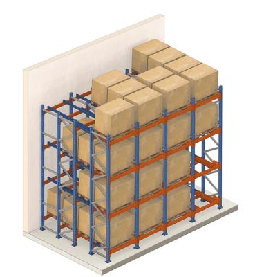 China High Quality Corrosion Protection Push Back Racking Pallet Rack With Intensive Storage for sale