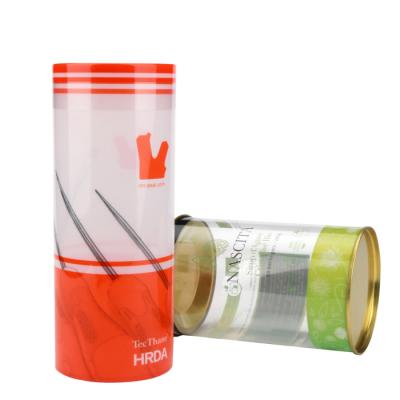 China Recyclable Recycled Material Biodegradable Coffee Bean Tea Packaging Custom Printing Plastic Cylinder Tube Packaging Box for sale