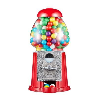 China Gift Kwang Hsieh Small Red Metal Gumball Machine Dispenser for sale