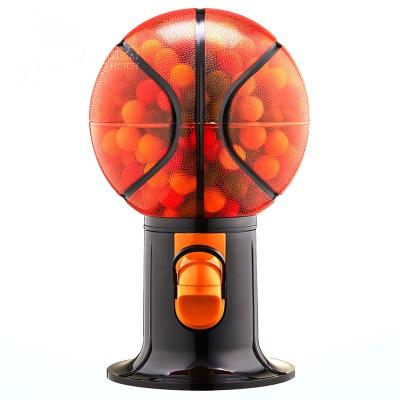 China Capsule Toys Kwang Hsieh 9 Inch Custom Plastic Basketball Gumball Candy Dispenser for sale