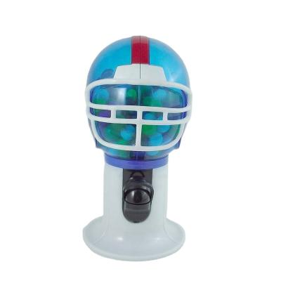 China Sustainable Kwang Hsieh Professional Football Helmet Shaped Candy Dispenser for sale