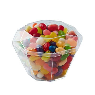 China Kwang Hsieh Clear Diamond Shaped Plastic Reusable Candy Chocolate Storage Containers for sale