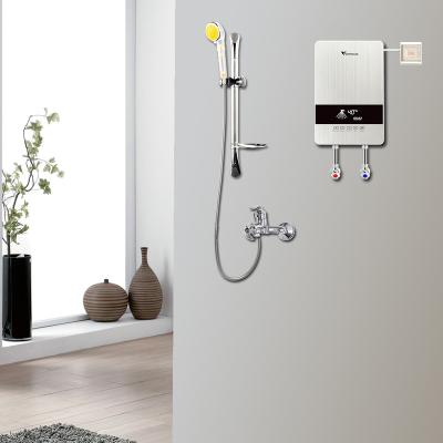 China Hotel instant unlimited volume electric water heater with 3 key control under kitchech sink or for shower for sale