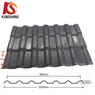 China Alta resistencia ULTRAVIOLETA ASA Roof Tile 4kg-6kg/m2 en venta